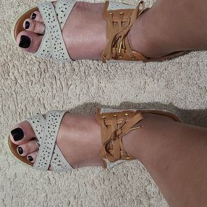 Cute wedge heel sandals